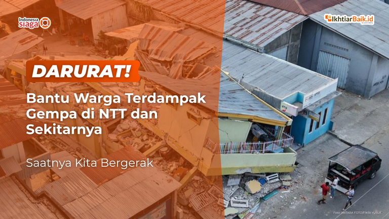 Bantu warga terdampak gempa NTT dan Flores melalui respons kemanusiaan MDMC-LAZISMU. Donasi Anda mendukung kebutuhan darurat masyarakat terdampak.